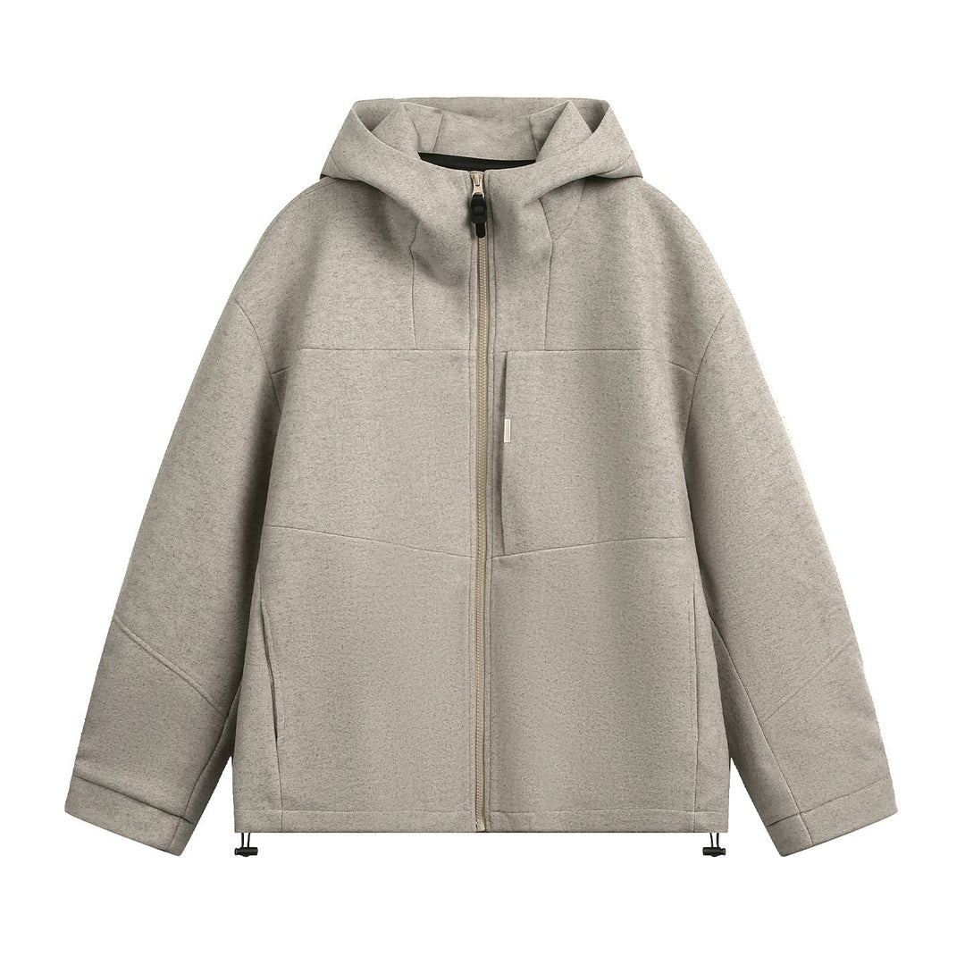 Unisex Oversize Hoodie made of mélange blend with drawstring hem Hudson & Parker