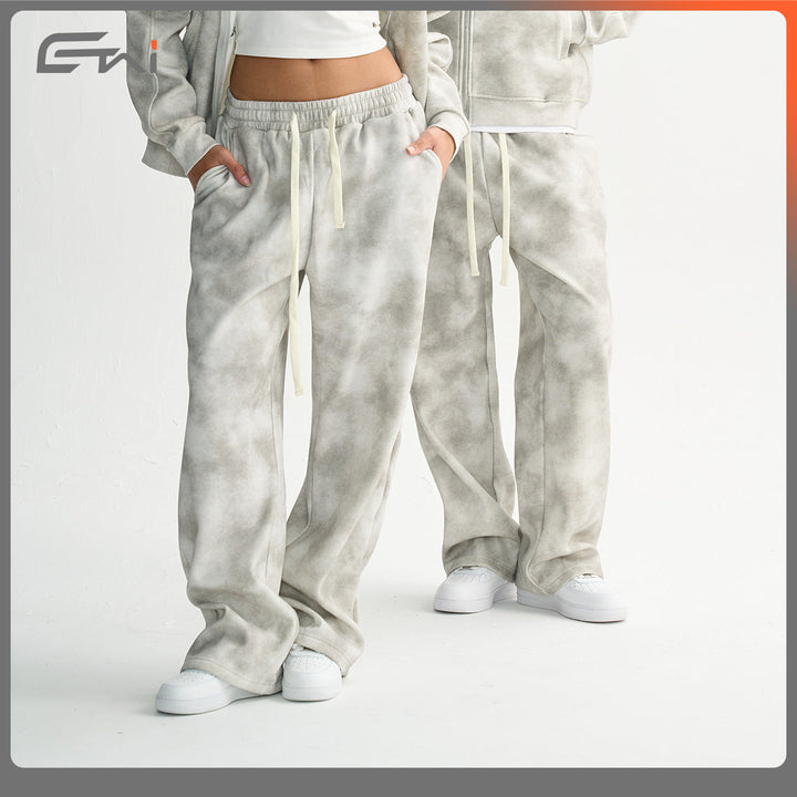 Men's Loose-Fit Sweatpants with Cloud Pattern and Elastic Waistband Hudson & Parker