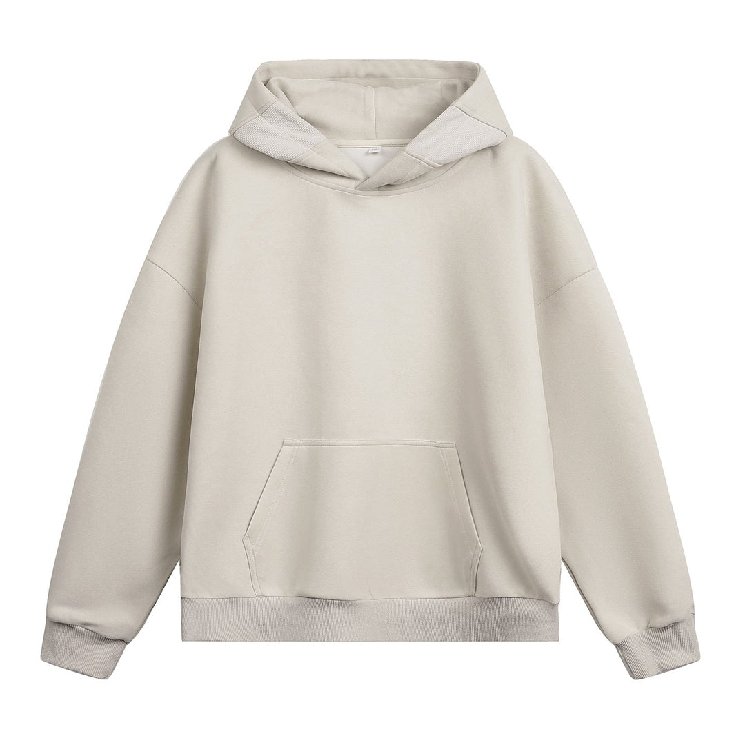 Unisex Oversized Hoodie without cord with kangaroo pocket and raglan sleeves Hudson & Parker