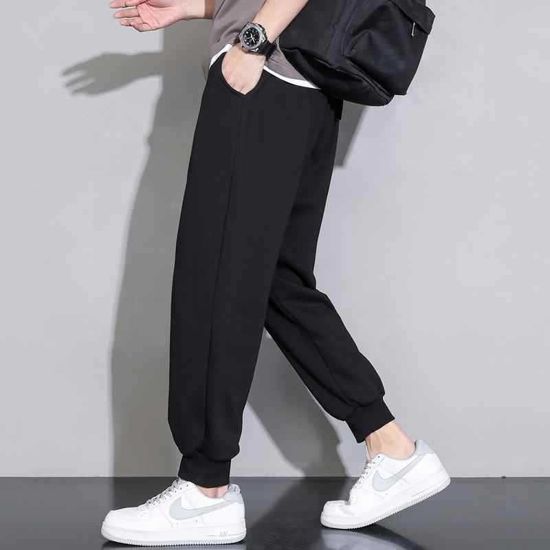Men's Relaxed Sweatpants with Drop Crotch, Drawstring, and Ribbed Cuffs Hudson & Parker