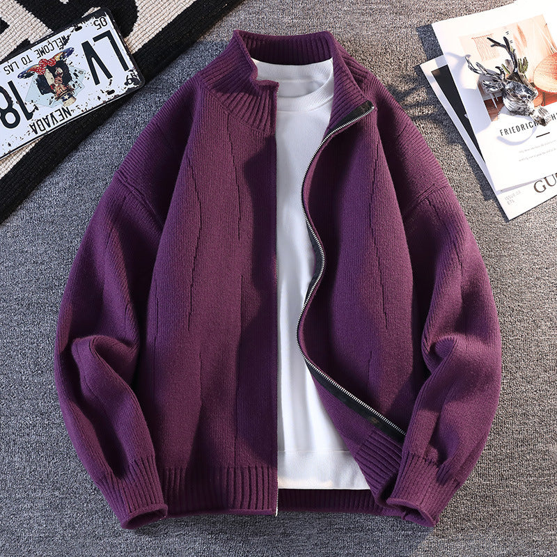 Men's Casual Windbreaker with High Collar Zip Hudson & Parker