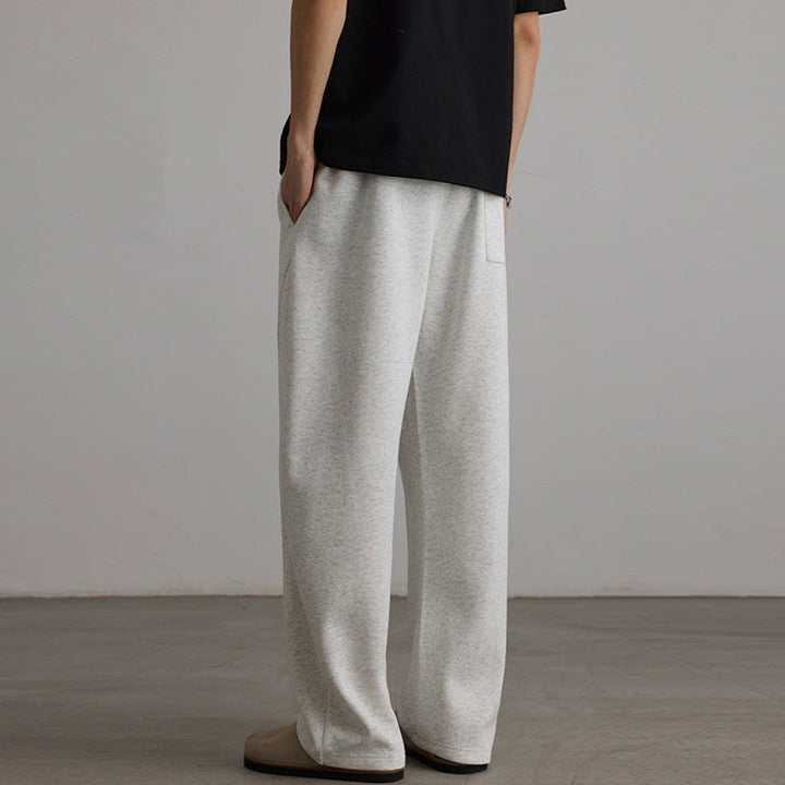 Men's Loose Sweatpants with Drawstring, Center Pleat and Loose Leg Hudson & Parker