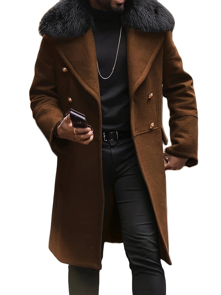 Men's Elegant Jacket with Faux Fur Collar Hudson & Parker