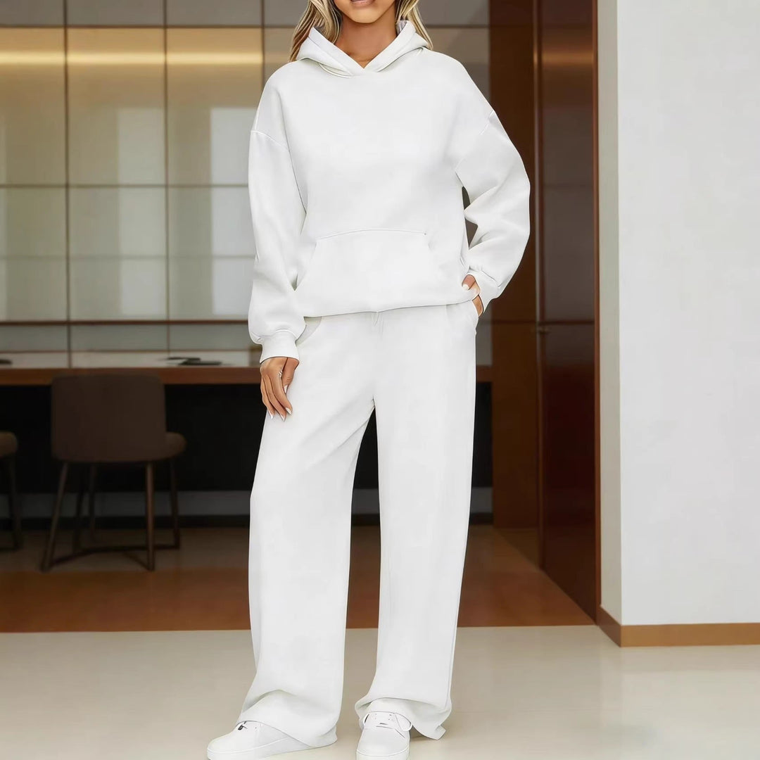 Women's cozy oversized hoodie and wide jogger pants set Hudson & Parker