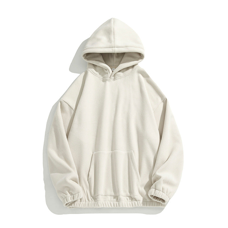 Unisex Oversize Fleece Hoodie with elastic hem and applied kangaroo pocket Hudson & Parker