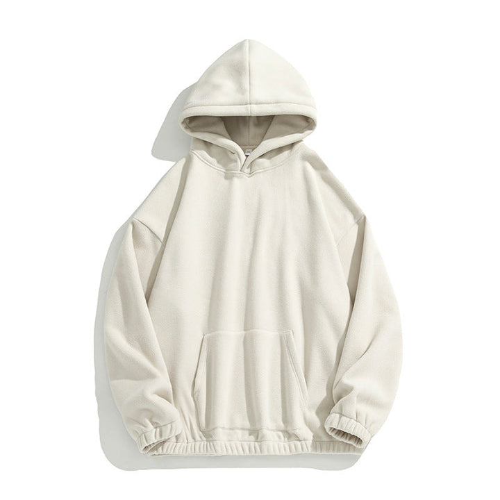 Unisex Oversize Fleece Hoodie with elastic hem and applied kangaroo pocket Hudson & Parker
