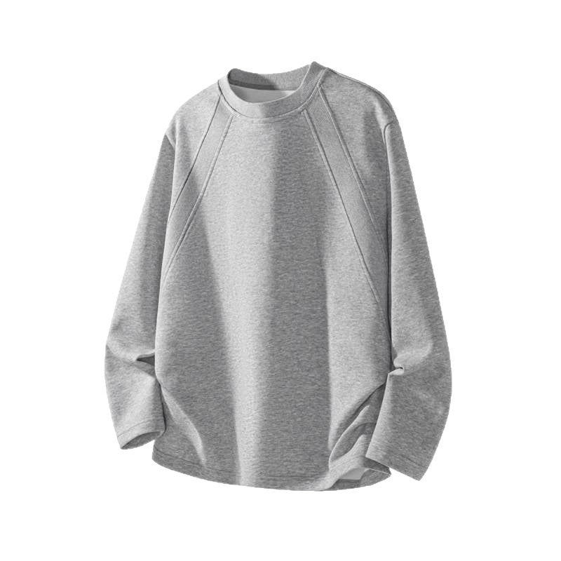Men's fine knit sweatshirt with raglan sleeves and structured shoulder yoke Hudson & Parker