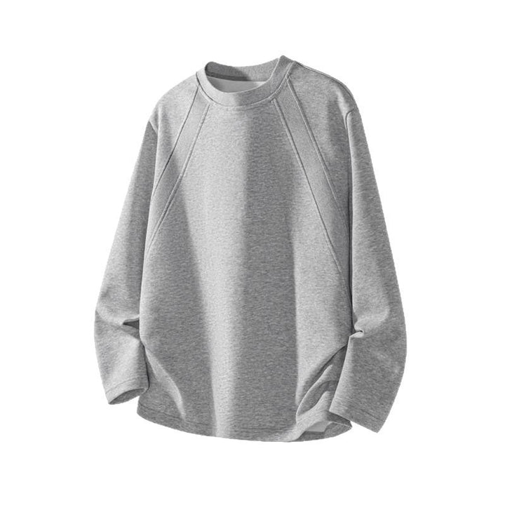 Men's fine knit sweatshirt with raglan sleeves and structured shoulder yoke Hudson & Parker