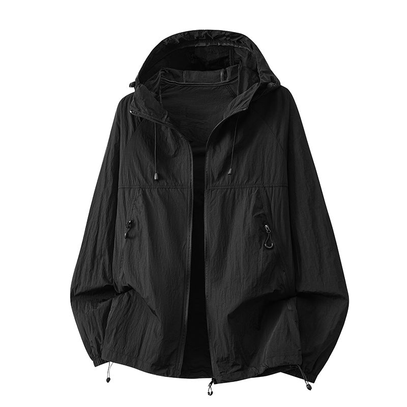 Men's Technical Hooded Jacket with Zipper Hudson & Parker