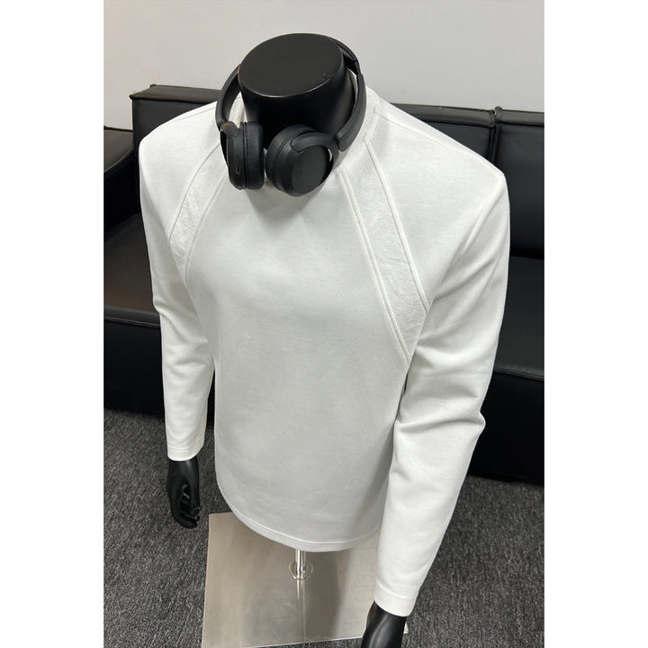 Men's fine knit sweatshirt with raglan sleeves and structured shoulder yoke Hudson & Parker