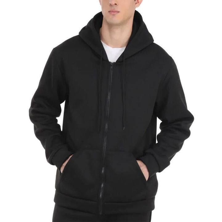 Unisex Zip-Hoodie with concealed zipper, minimalist silhouette and brushed inner lining Hudson & Parker