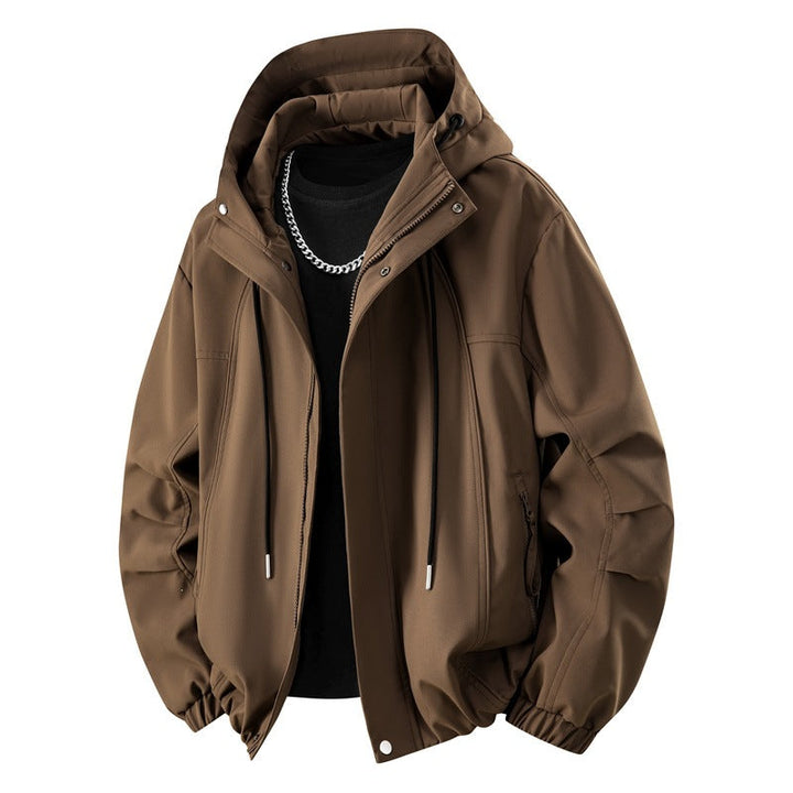 Men's Urban Tech Hoodie with weatherproof membrane, concealed zipper & elastic hem Hudson & Parker