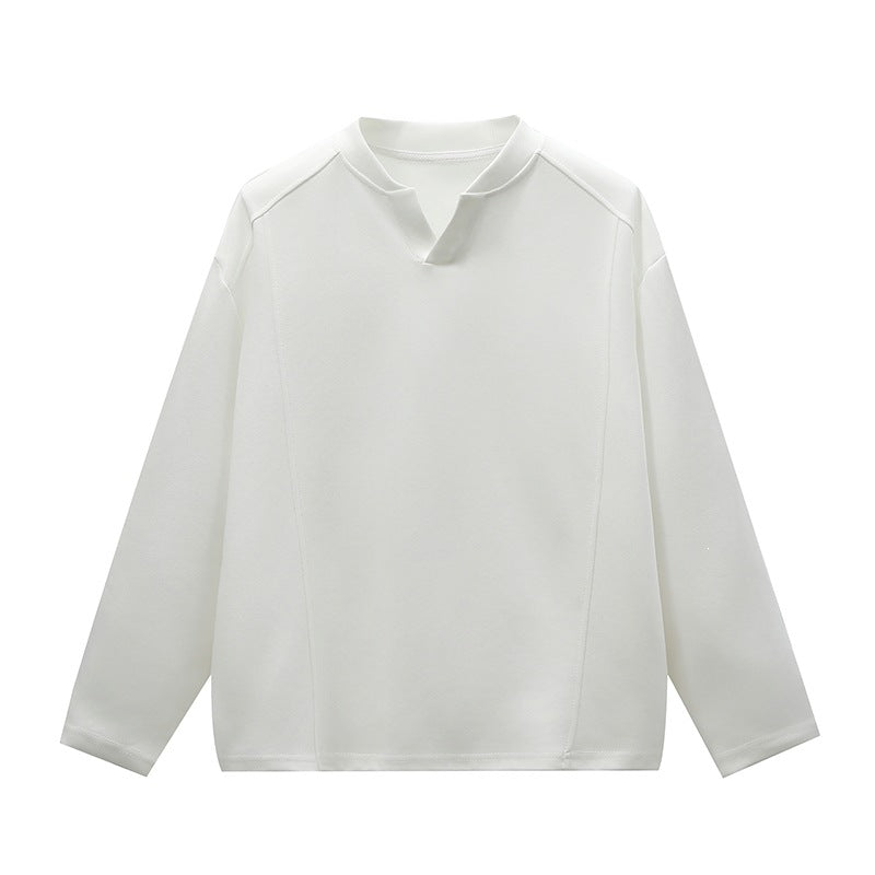 Unisex Oversize Round Neck Sweatshirt with Raglan Seams and Fine Texture Hudson & Parker