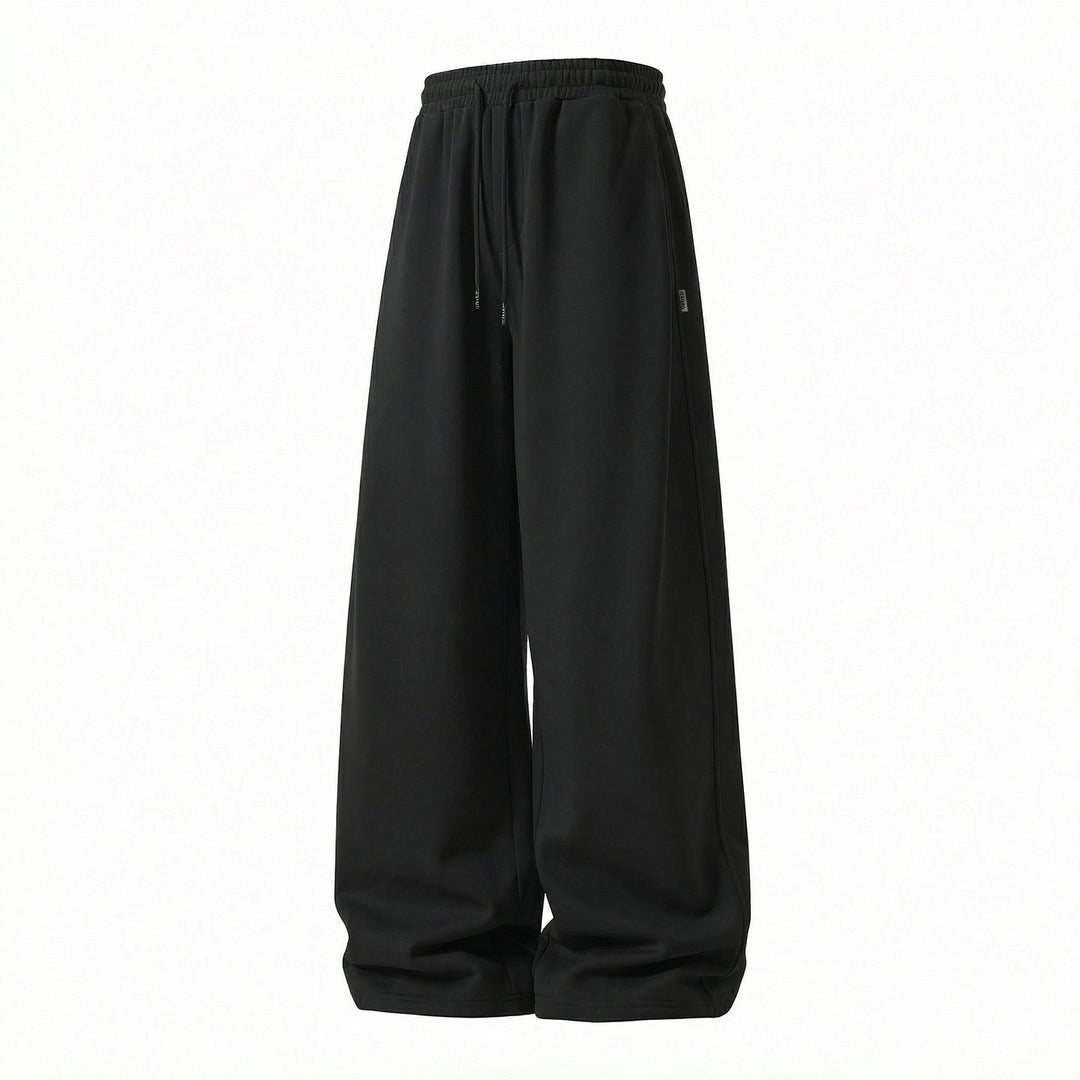 Unisex Wide Palazzo Sweatpants made of French Terry with elastic drawstring waistband and side pockets Hudson & Parker