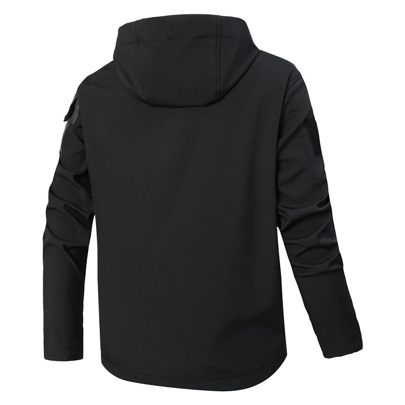 Men's functional softshell jacket with fleece inner lining and hood Hudson & Parker