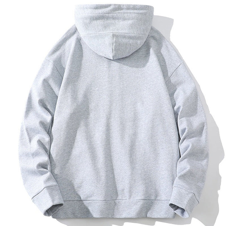 Unisex Oversize Hooded Zip Jacket made of soft fleece with a full zipper and side pockets Hudson & Parker