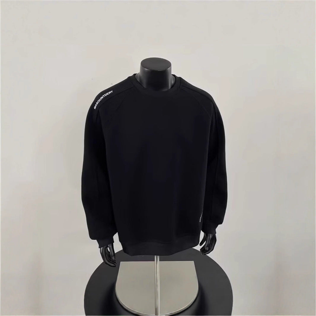 Men's Stylish Sweatshirt with Shoulder Patch Design Hudson & Parker