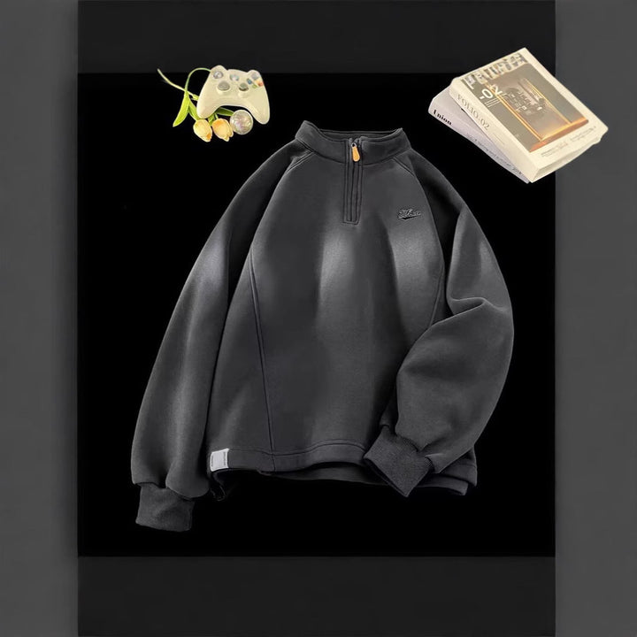 Ladies Urban Fleece Pullover with Stand-up Collar Hudson & Parker