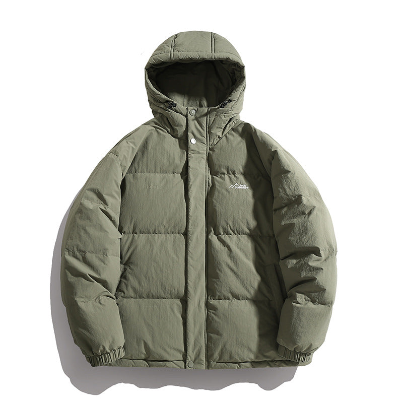 Unisex Padded Hooded Puffer Jacket in Boxy Cut with Thermal Filling and Windproof Shell Hudson & Parker