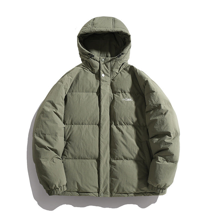 Unisex Padded Hooded Puffer Jacket in Boxy Cut with Thermal Filling and Windproof Shell Hudson & Parker