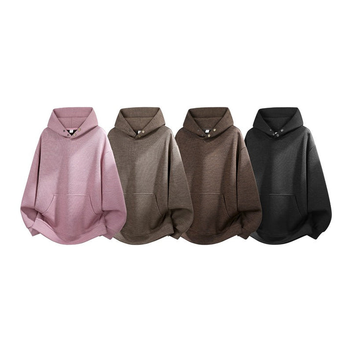 Unisex Oversize Hoodie with High Collar Trim & Kangaroo Pocket Hudson & Parker