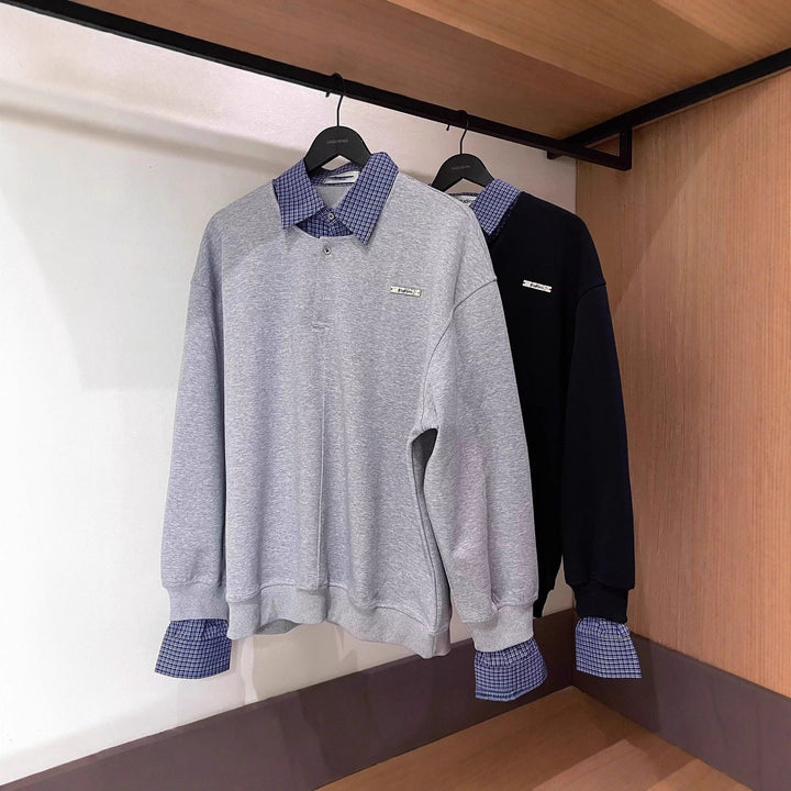 Men's Casual Oversized Sweater with Collar Hudson & Parker