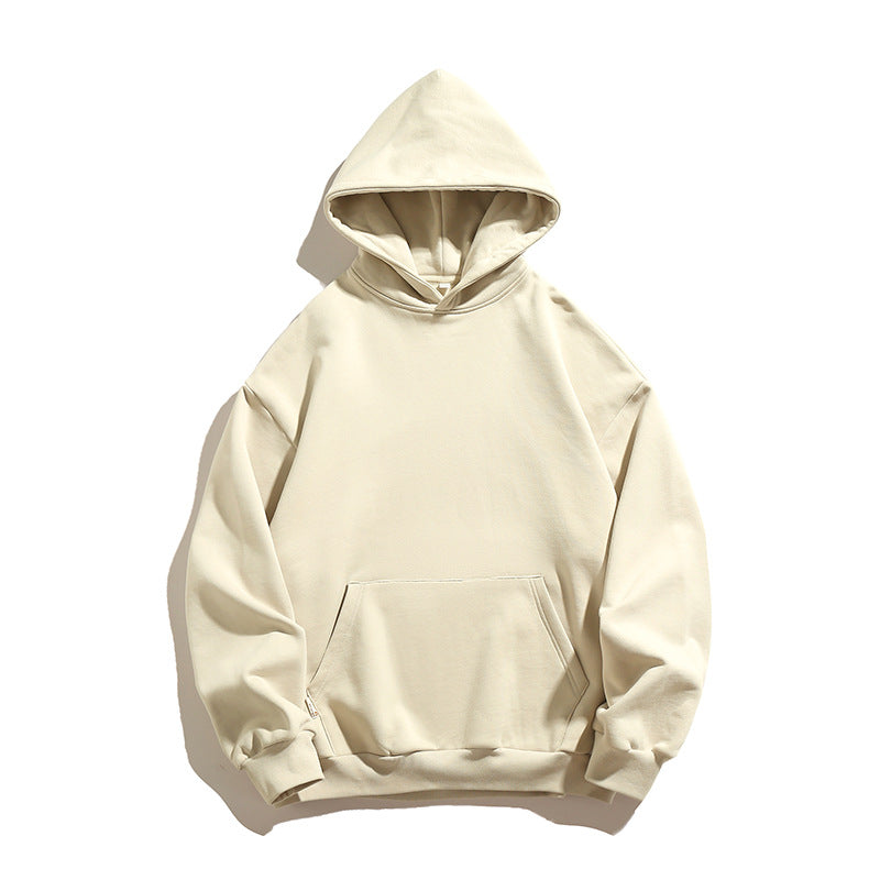 Unisex Boxy Hoodie with minimalist seam design, kangaroo pocket and extended back Hudson & Parker