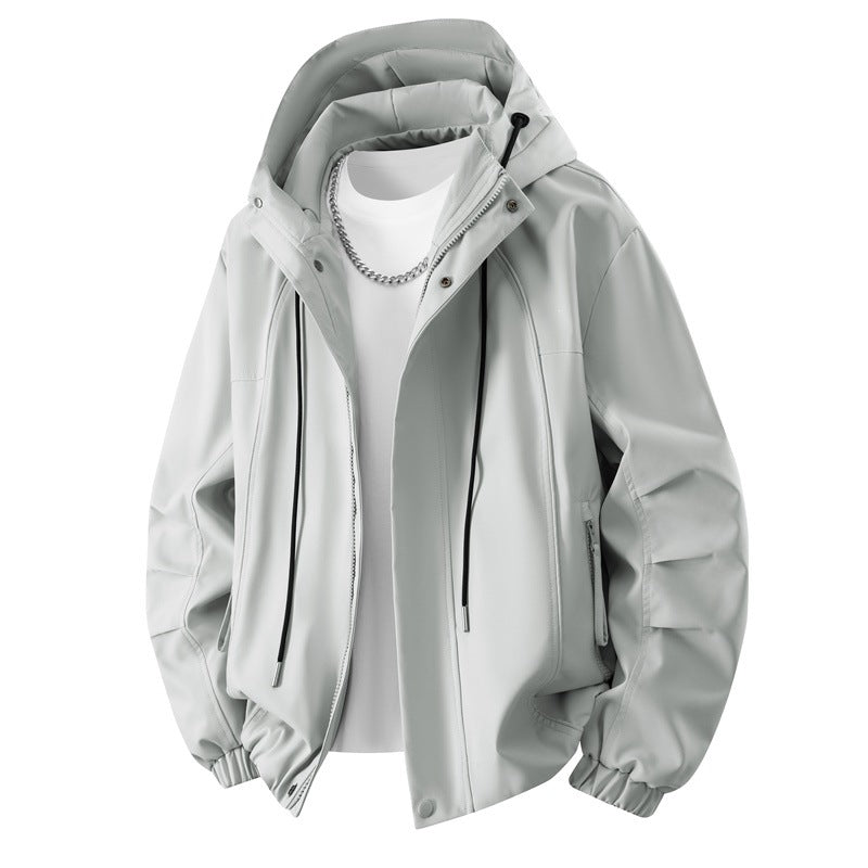Men's Urban Tech Hoodie with weatherproof membrane, concealed zipper & elastic hem Hudson & Parker