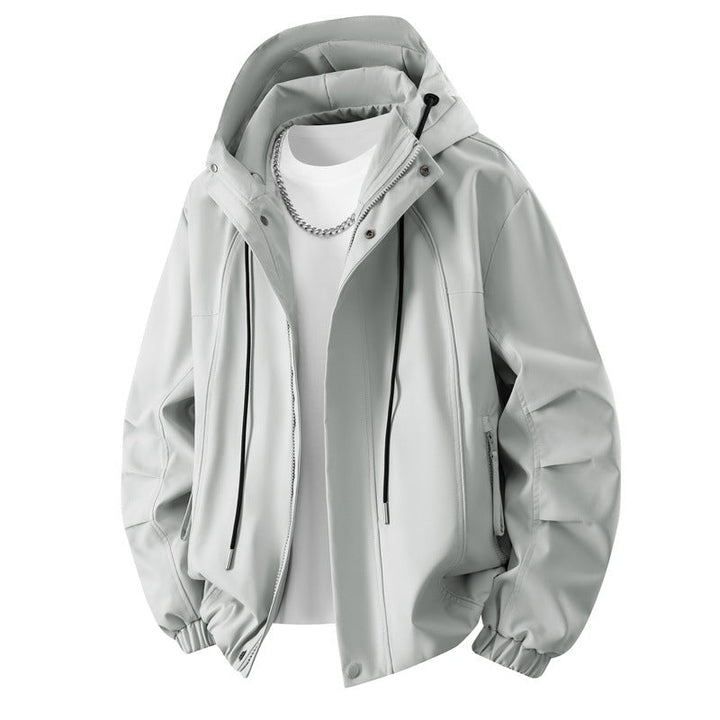 Men's Urban Tech Hoodie with weatherproof membrane, concealed zipper & elastic hem Hudson & Parker