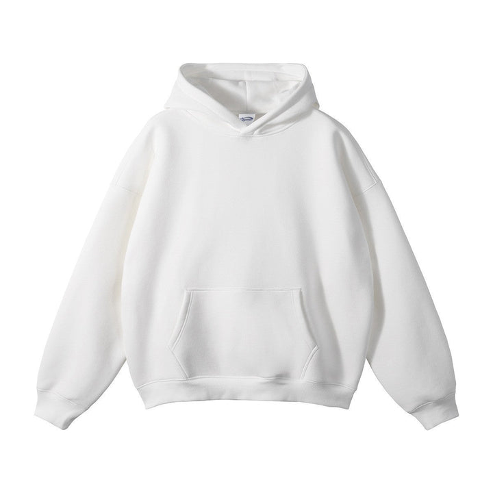 Unisex wide-cut hoodie with dropped shoulders, kangaroo pocket, and ribbed cuffs Hudson & Parker