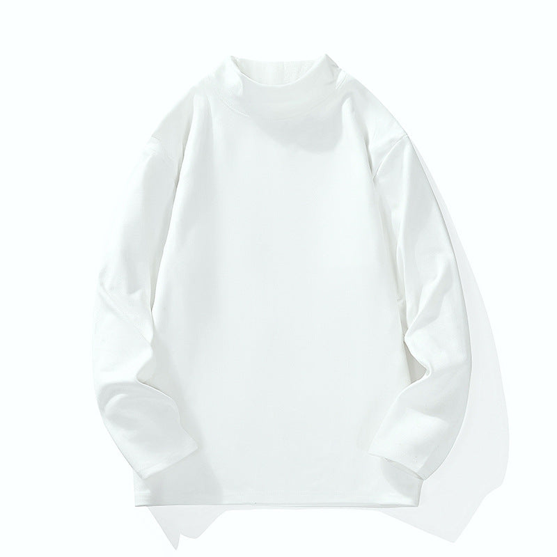 Men's Casual Oversized Mockneck Long Sleeve made of Fine Knit with Extended Cut Hudson & Parker