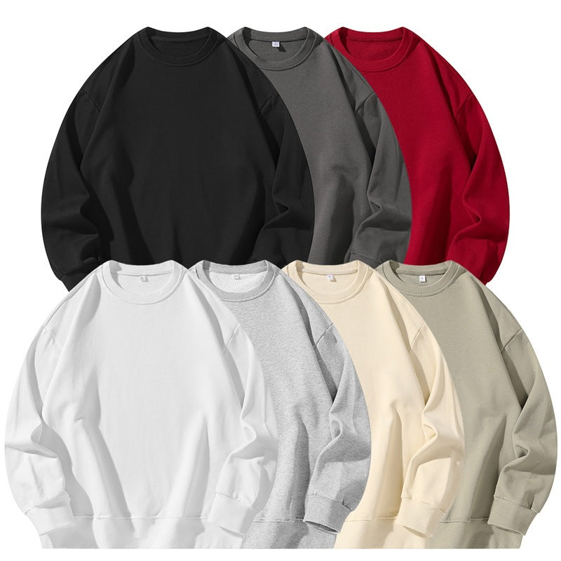 Unisex Oversize Sweatshirt with Round Neck, Dropped Shoulder and Ribbed Hem Hudson & Parker