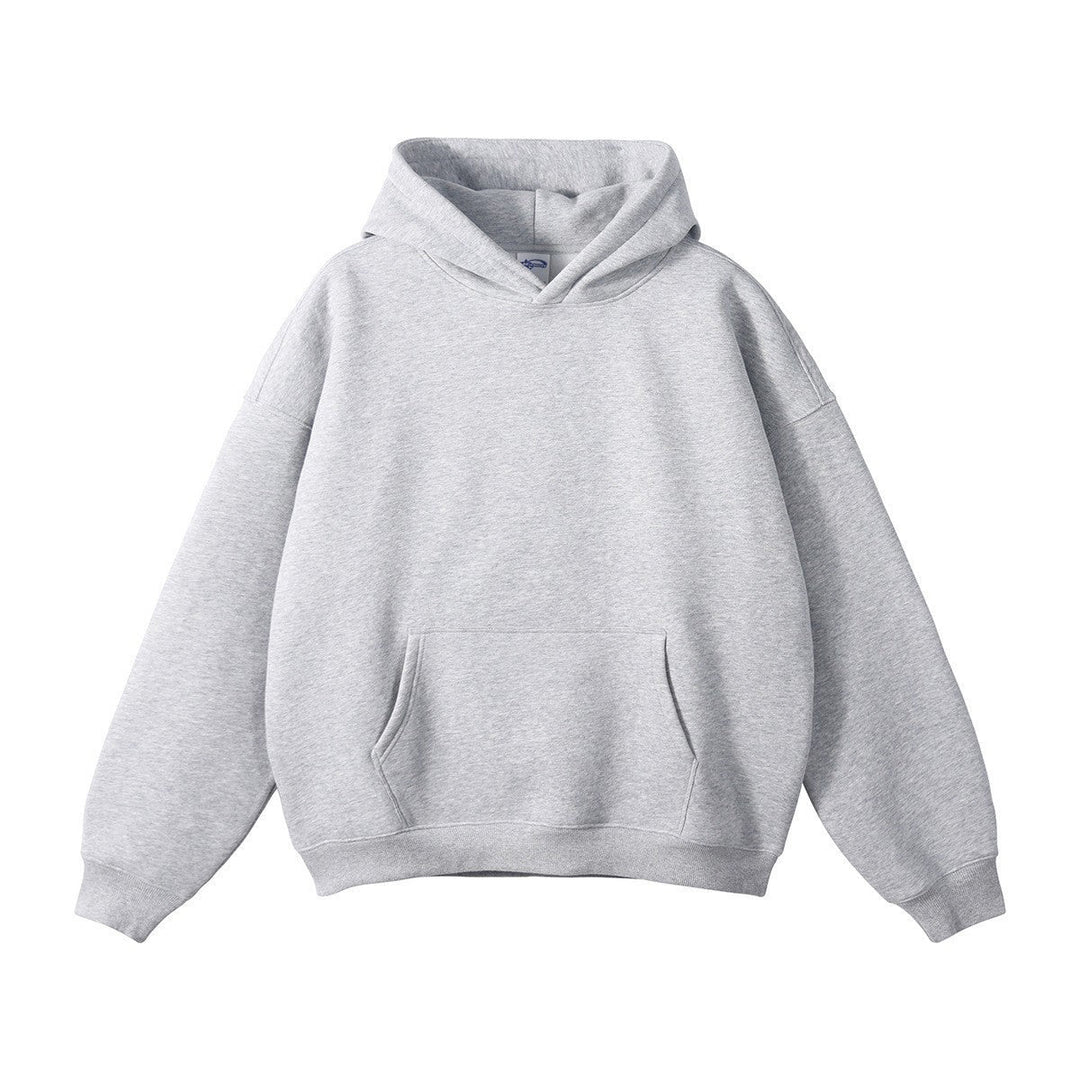 Unisex wide-cut hoodie with dropped shoulders, kangaroo pocket, and ribbed cuffs Hudson & Parker