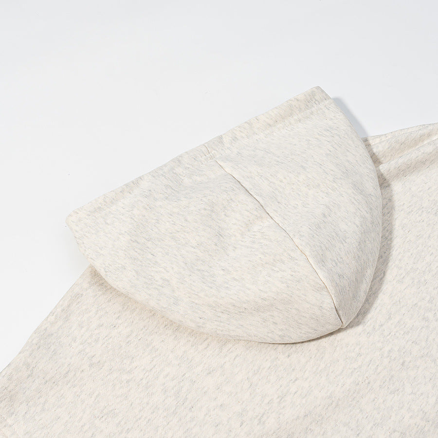 Women Oversized Hooded Sweatshirt with Leopard Print Lining and Destroy Details Hudson & Parker
