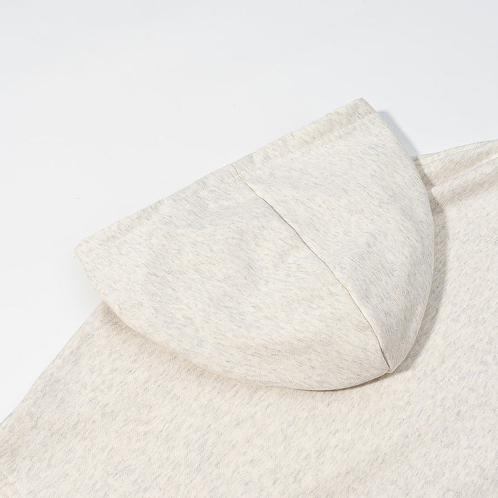Women Oversized Hooded Sweatshirt with Leopard Print Lining and Destroy Details Hudson & Parker