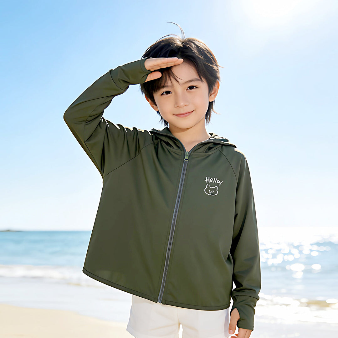Ladies nan lightweight UV protection hoodie with integrated face mask and thumb hole Hudson & Parker