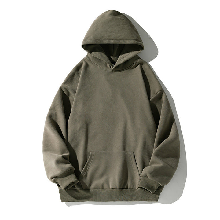 Unisex Boxy Hoodie with minimalist seam design, kangaroo pocket and extended back Hudson & Parker