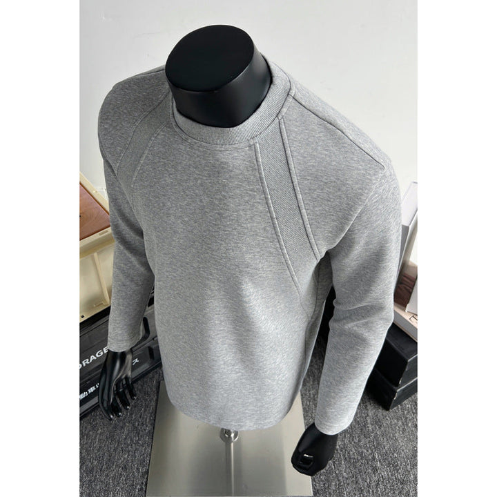 Men's fine knit sweatshirt with raglan sleeves and structured shoulder yoke Hudson & Parker