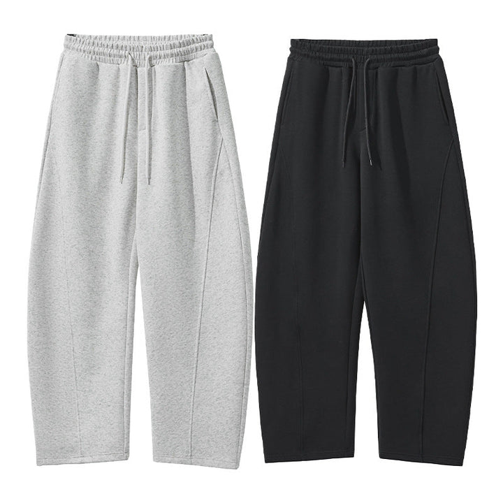 Men's Loose Sweatpants with Drawstring, Center Pleat and Loose Leg Hudson & Parker