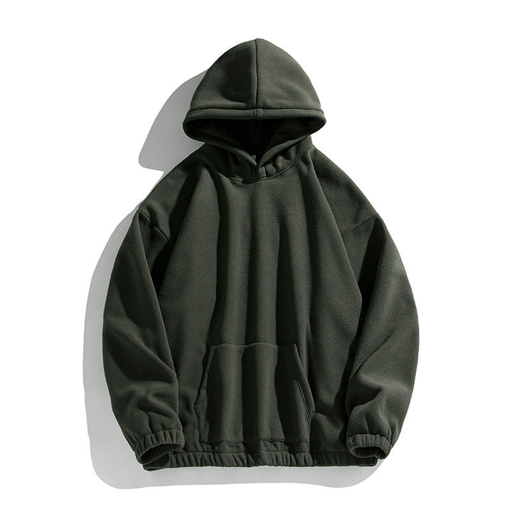 Unisex Oversize Fleece Hoodie with elastic hem and applied kangaroo pocket Hudson & Parker