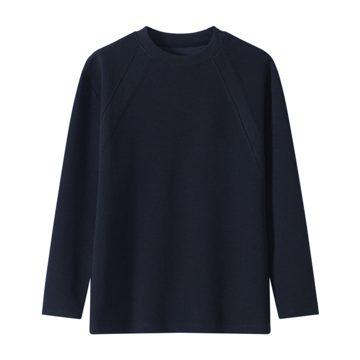 Unisex Oversize Long Sleeve Sweatshirt with Raglan Seams and Ribbed Round Neck Hudson & Parker