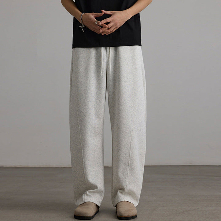 Men's Loose Sweatpants with Drawstring, Center Pleat and Loose Leg Hudson & Parker