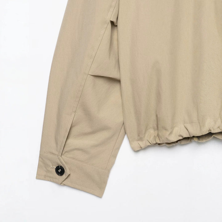 Women's lightweight hooded jacket in oversized boxy cut with drawstring hem Hudson & Parker