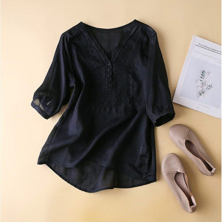 Luciana -Linen Blouse