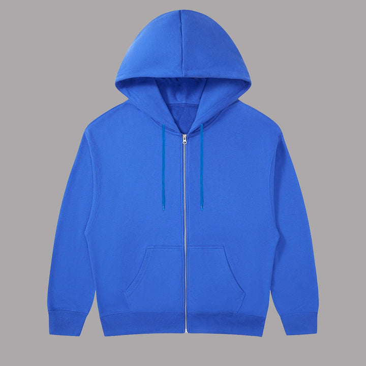 Unisex casual hoodie jacket with sturdy metal zipper double-layered hood and deep kangaroo pockets Mune Fashion