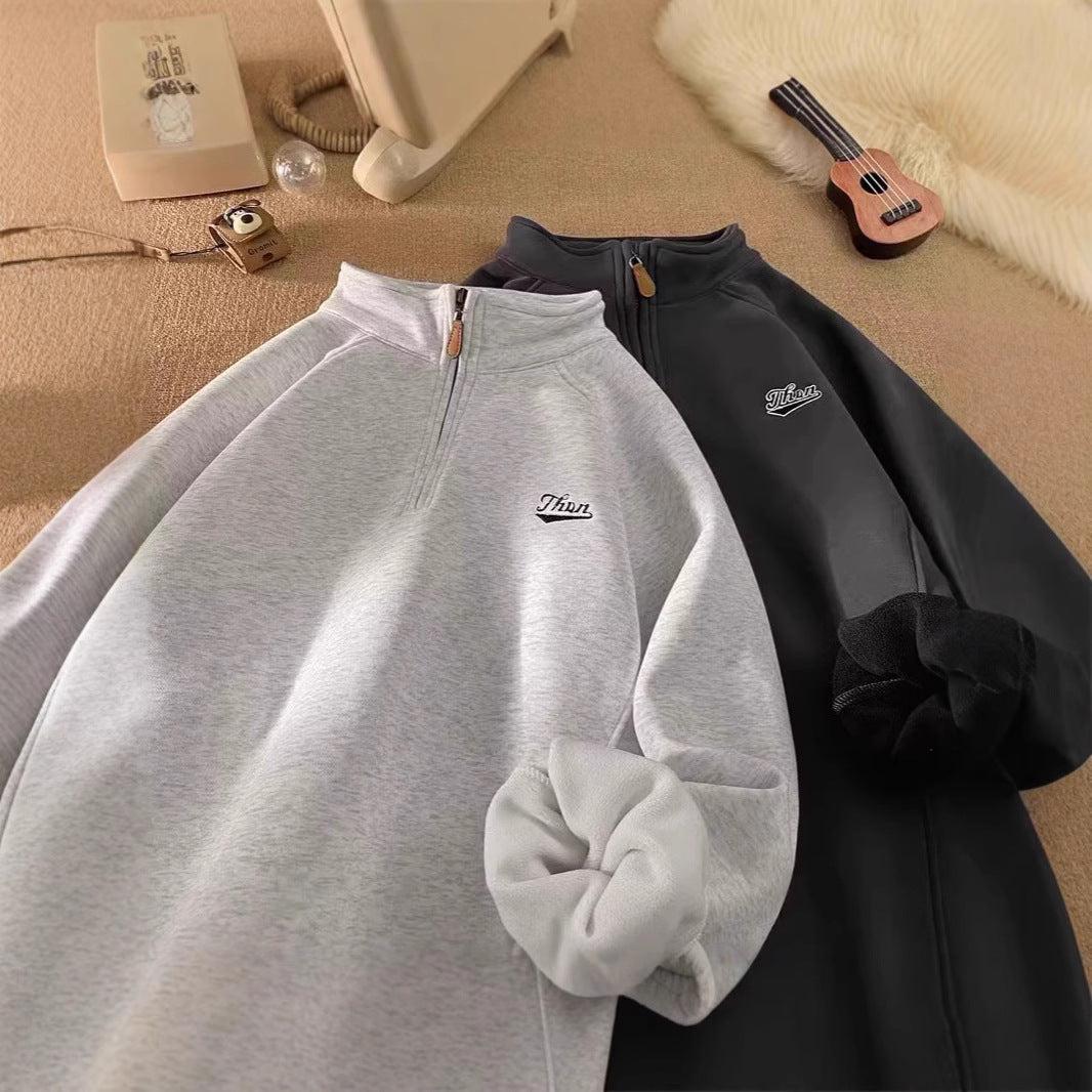 Ladies Urban Fleece Pullover with Stand-up Collar Hudson & Parker
