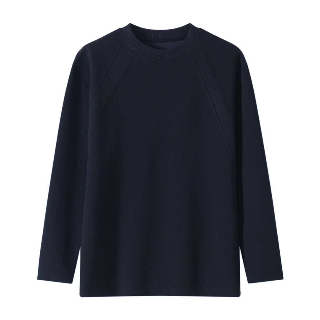 Unisex Oversize Long Sleeve Sweatshirt with Raglan Seams and Ribbed Round Neck Hudson & Parker