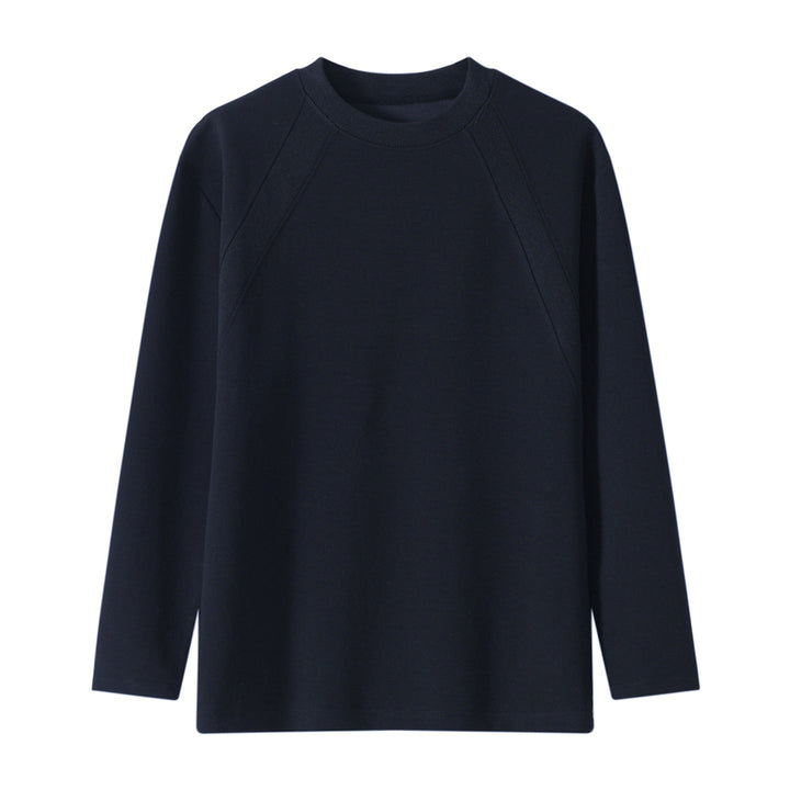 Unisex Oversize Long Sleeve Sweatshirt with Raglan Seams and Ribbed Round Neck Hudson & Parker