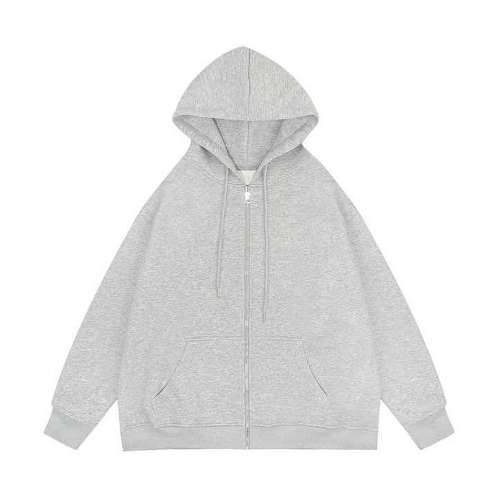 Unisex casual hoodie jacket with sturdy metal zipper double-layered hood and deep kangaroo pockets Mune Fashion