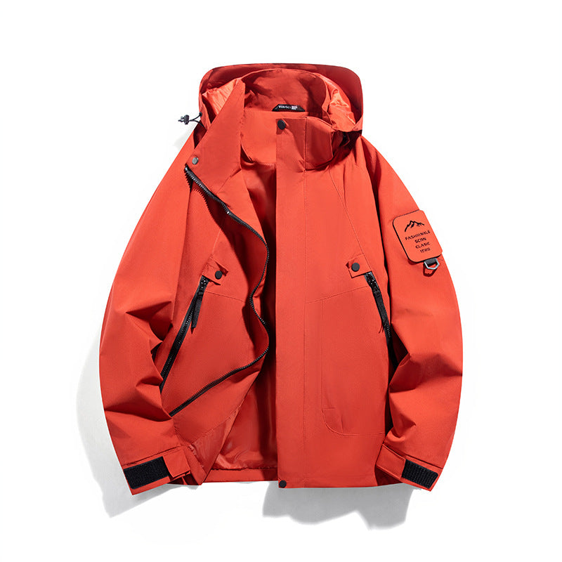 Men's wind and waterproof functional parka with zippered pockets and adjustable hood Hudson & Parker